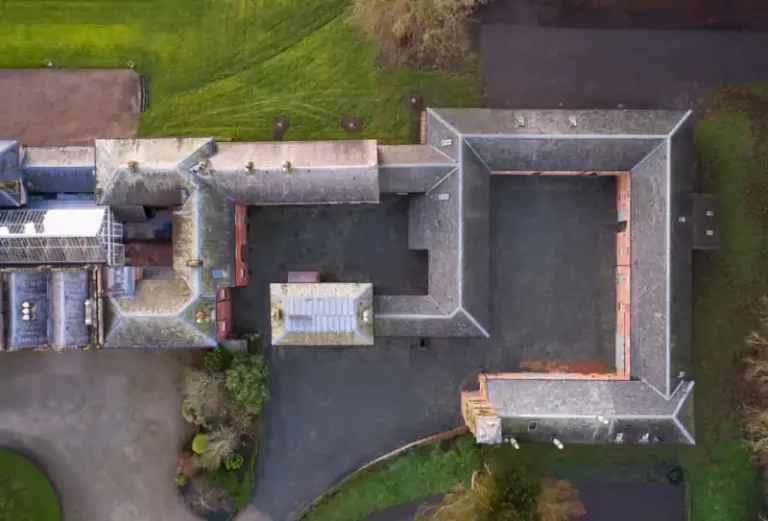 Restoration of the Netherby Hall Stables - Drone View