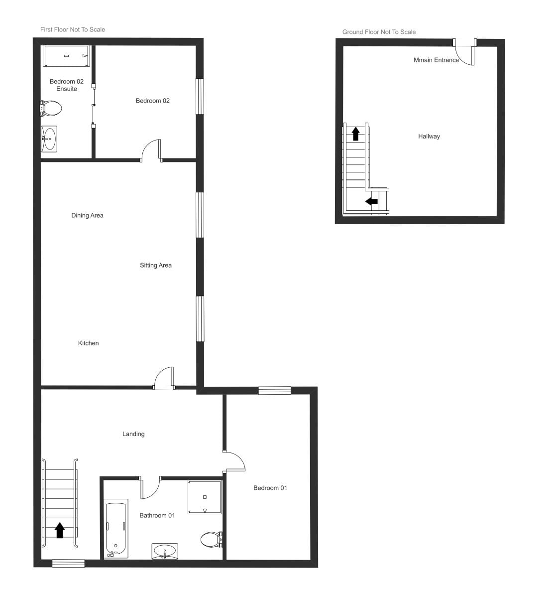 Floorplan Layout of the Grooms Quarters Apartment