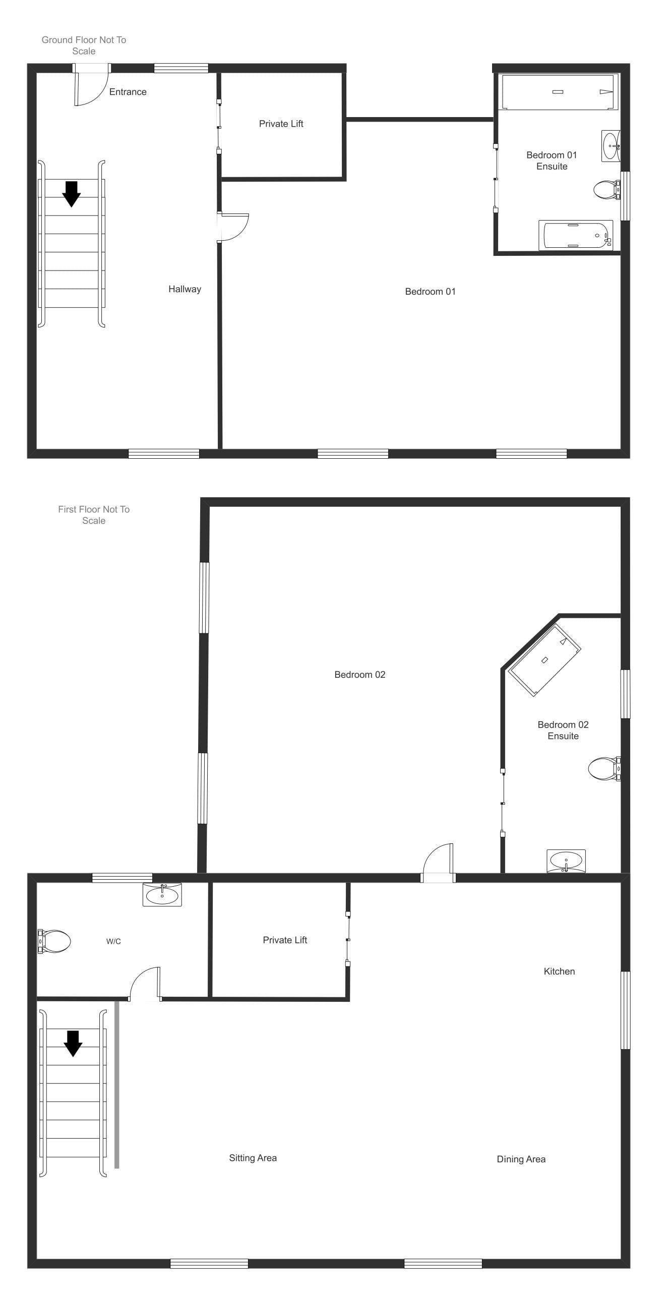Floorplan Layout of the Independent Apartment