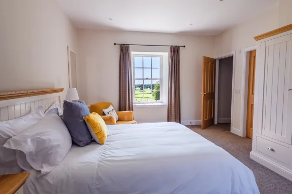 Bedroom and Window in Salutation Apartment