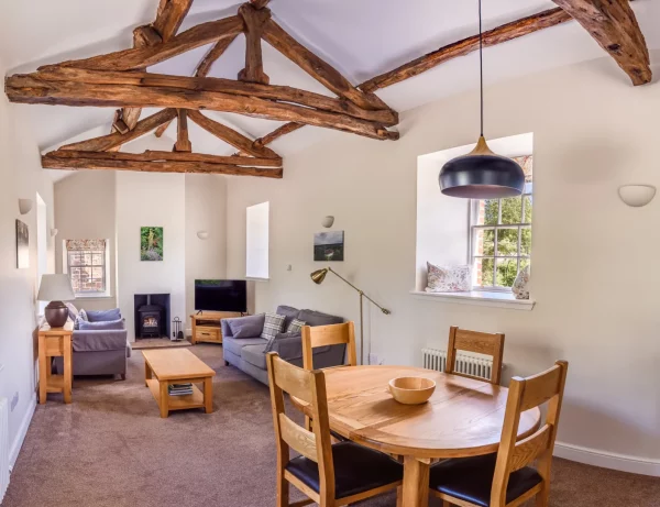 Dining & Lounge Pano - Gardener's Cottage 2 Bedroom Self Catering Holiday Home