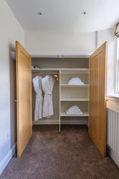 Downstairs Wardrobe 1 - Independent Wheelchair Accessible 2 Bedroom Self Catering Apartment