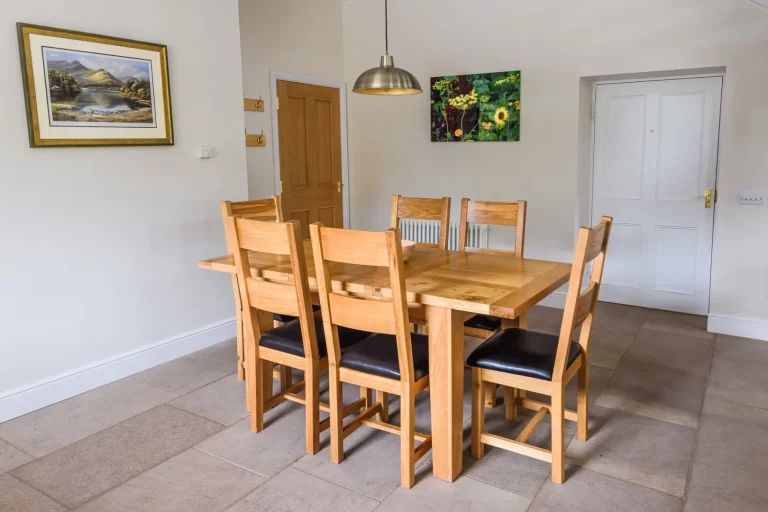 Dining and Games Area in Sir Walter Scott 2 Bedroom Self Catering Apartment