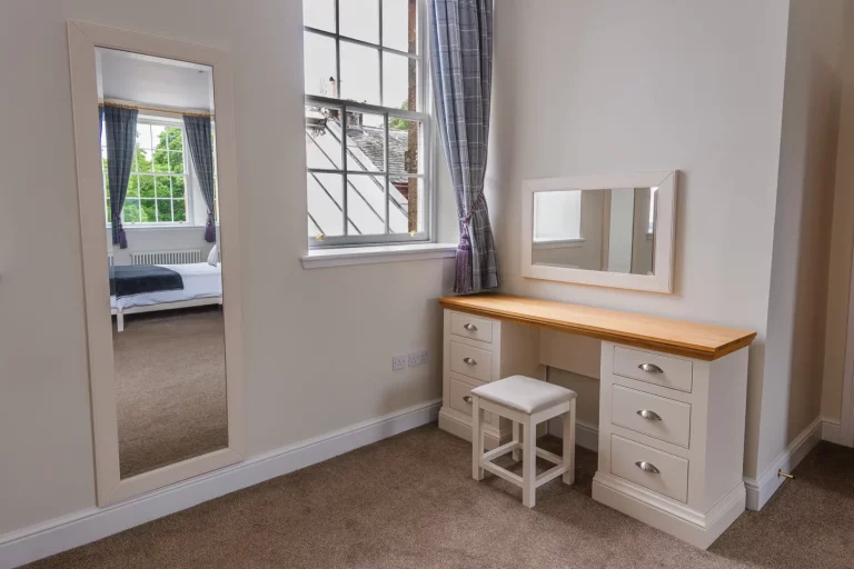 Large Dressing Table and Full Length Mirror in Sir Walter Scott Apartment