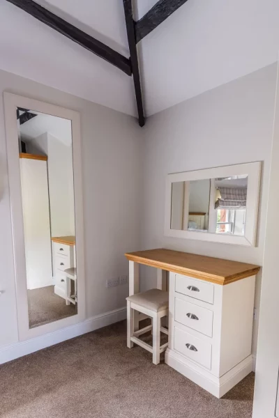Dressing Table and Full Length Mirror in Sir Walter Scott Apartment