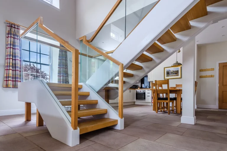 Open plan with staircase in Sir Walter Scott Apartment