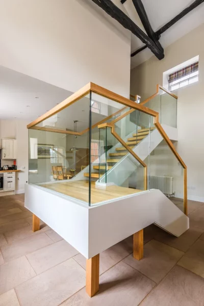 Glass Stairway in Sir Walter Scott Apartment
