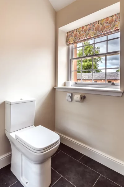 Upstairs Small Toilet - Independent Wheelchair Accessible 2 Bedroom Self Catering Apartment