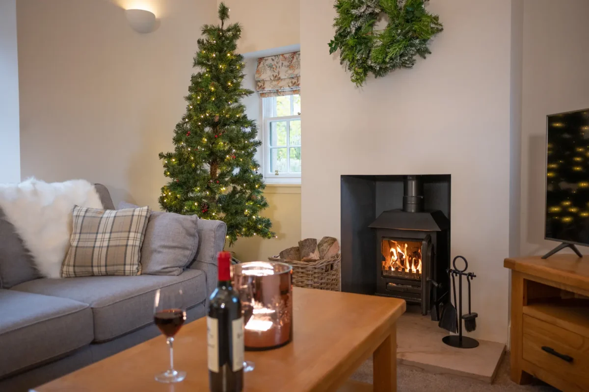 Netherby Hall Christmas with Wine in Self Catering Apartment