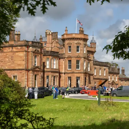 Join us for an elegant black-tie evening at Netherby Hall, held within the stunning historic setting of our award-winning estate.This exclusive event forms part of our annual car show weekend and promises an unforgettable experience, featuring exceptional dining and the refined atmosphere of Netherby Hall.