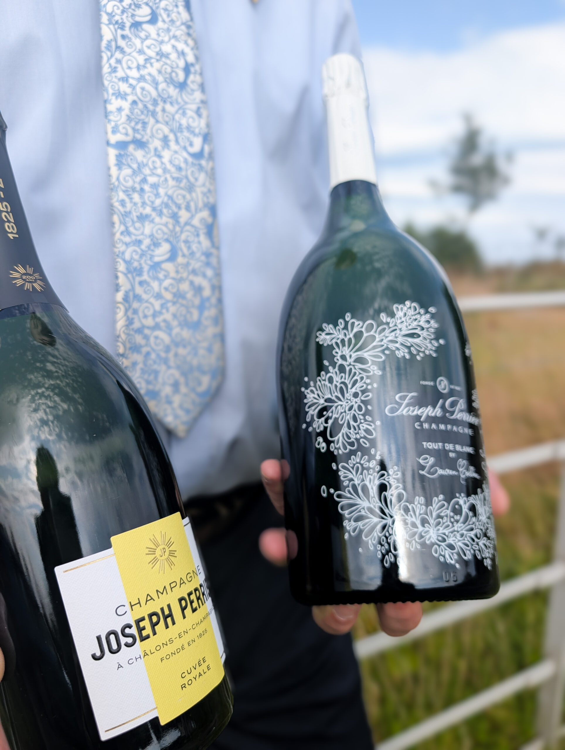 Champagne tasting on Christmas Eve at Netherby Hall