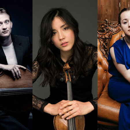 Benedict Kloeckner with a cello, Oxana Shevchenko with a violin, and Clemence de Forceville - Absolute Classics Music Concert at Netherby Hall 2026