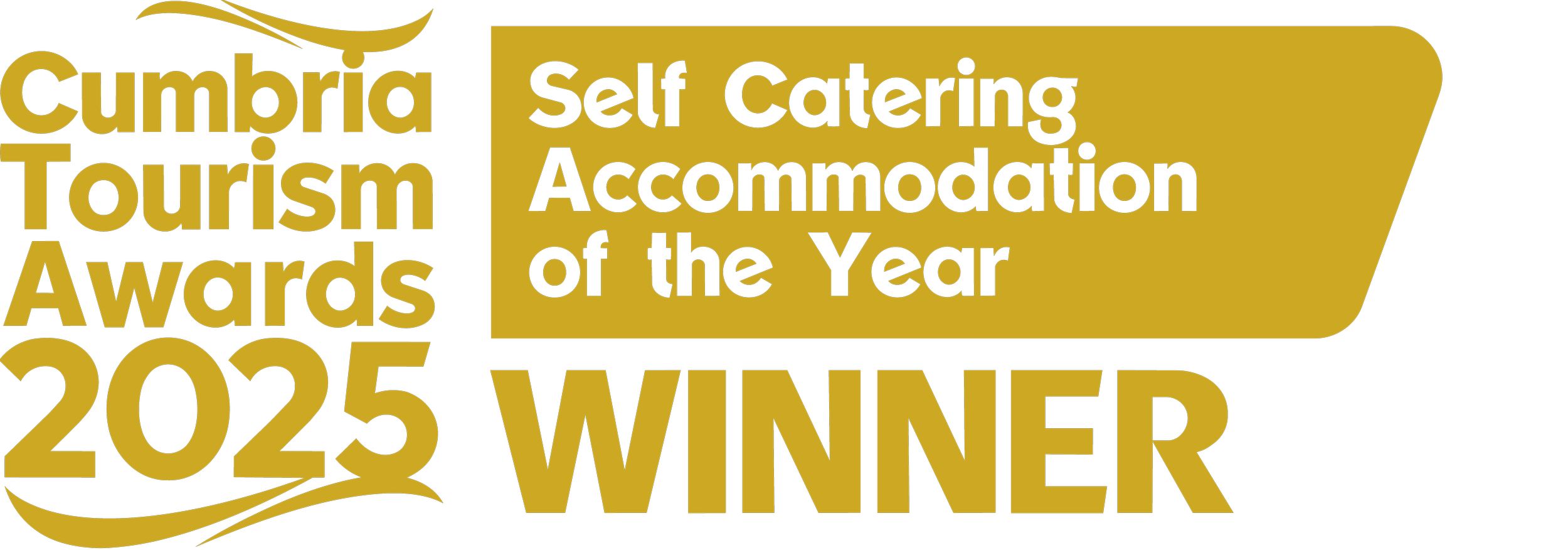 Cumbria Tourism Awards 2025 Winner logo for Self Catering Accommodation of the Year